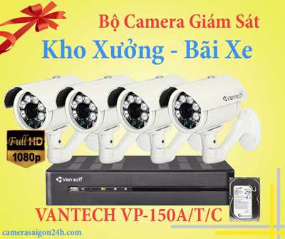 Trọn bộ camera hồng ngoại, Lắp camera hồng ngoại giá rẻ,Bộ Camera Thân 2MP VANTECH VP-150A/T/C,VANTECH VP-150A/T/C,VP-150A/T/C,VP-150A,VP-150T,VP-150C,bộ